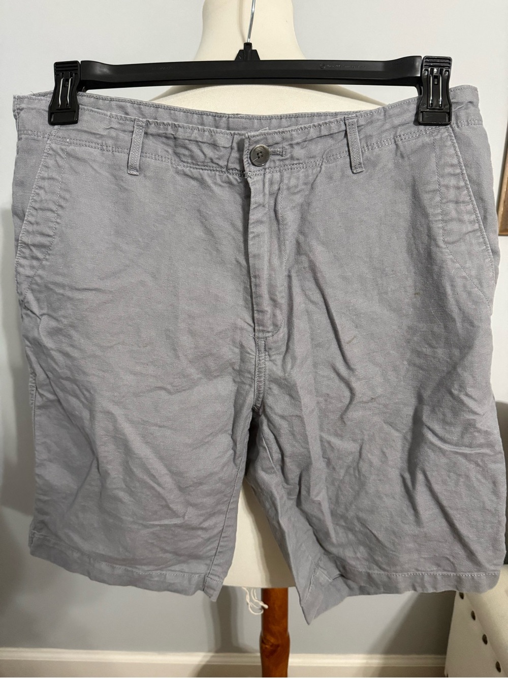 Calvin Klein Light Gray Flat Front Men's Shorts
